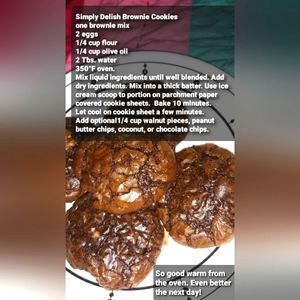 Valentine's Brownie Cookie Recipe gift for your favorite cookie eaters